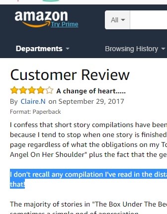 1st review - by Claire N